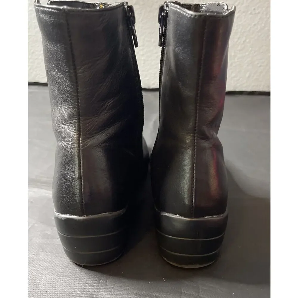 David Tate Voyage Block Heel‎ Dressy Ankle Boots Shoes Women’s Size 7SS Flaws